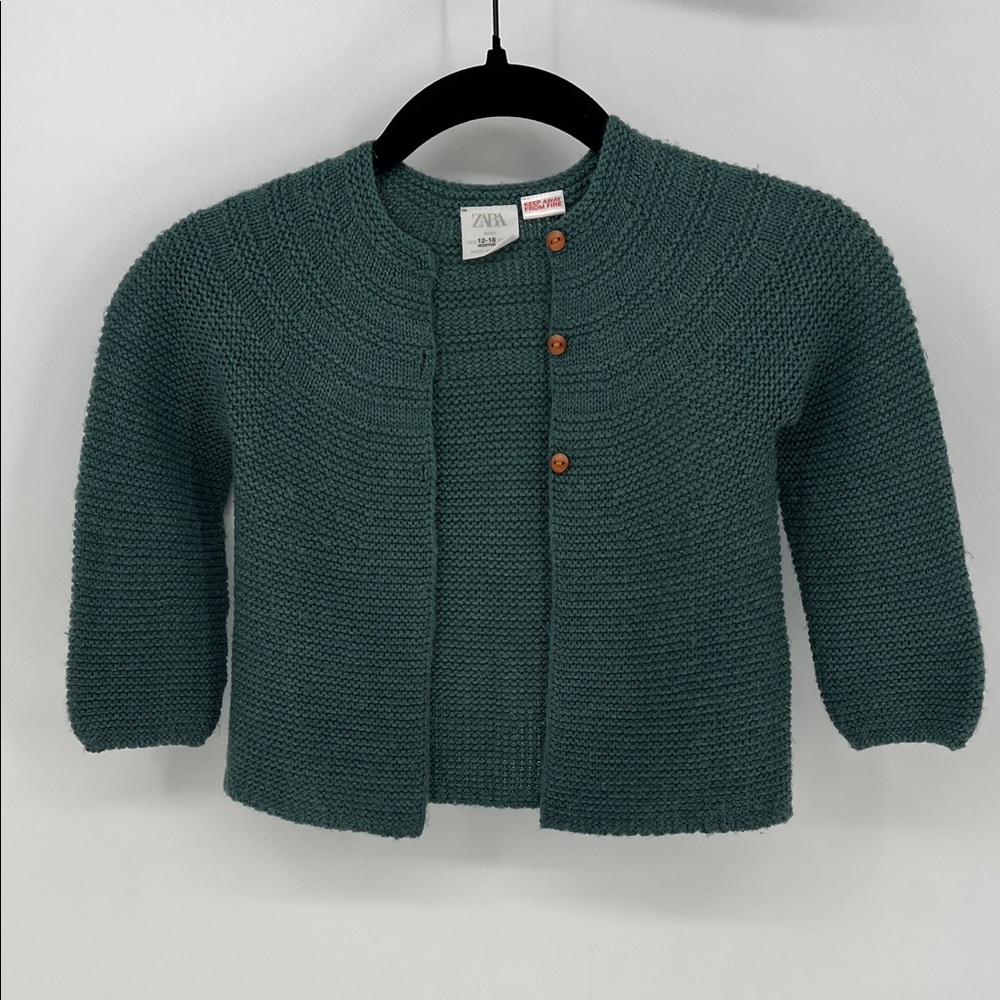 Zara Teal Knit Cardigan